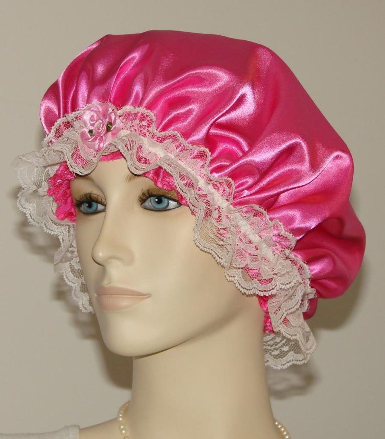 Hot Pink Satin Hair Bonnet – PaulJulia_Designs