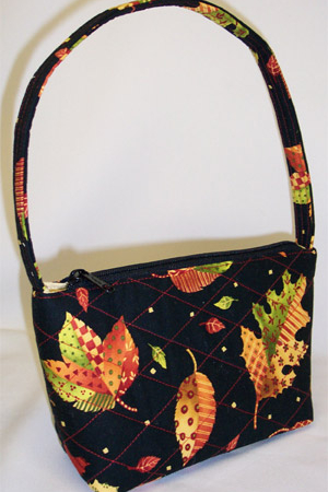 Autumn Leaves Print Handbag