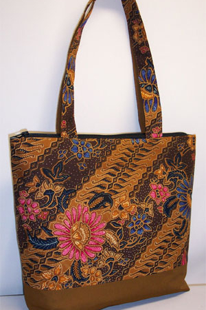 Batik Print Tote Bag
