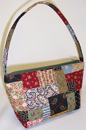 Country Patchwork Print Handbag