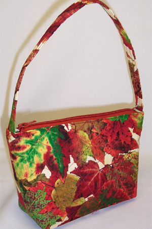 Autumn Maple Leaves Print Handbag