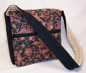 Floral Paisley Messenger Bag
