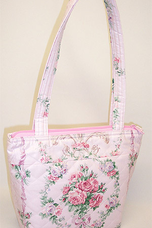 Pink Primrose Quilted Purse