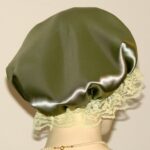 Olive Green Satin Hair Bonnet