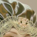 Olive Green Satin Hair Bonnet
